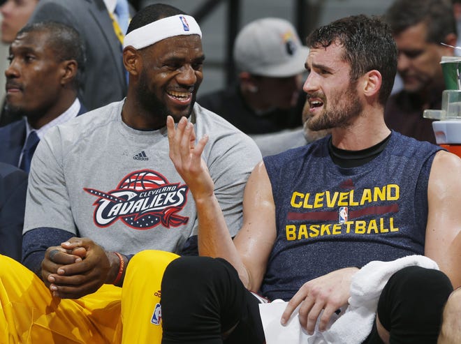 Cavaliers forward LeBron James, left, agreed to a two-year, $47 million contract with the Cavaliers on Thursday. Even though James opted out of the deal he signed last summer, there was no doubt he would return to Cleveland. The Associated Press