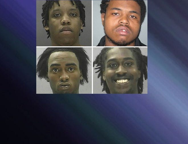 Clockwise from top left: Damian Hampton, of Edgewater Park, Ishmail Johnson, Justin Brown and Michael Jeh, all of Willingboro