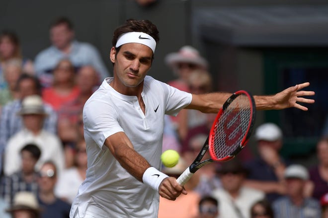Roger Federer defeated Andy Murray, 7-5, 7-5, 6-4, on Friday in the Wimbledon men's singles semifinals. Federer will play Novak Djokovic in the final on Sunday. The Associated Press