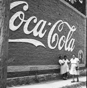 Esther Bubley (American, 1921-1998), Coca-Cola Wall, Texas, 1945. Collection of Joyce Linker. Digital image courtesy Archives and Special Collections, University of Louisville, Kentucky.