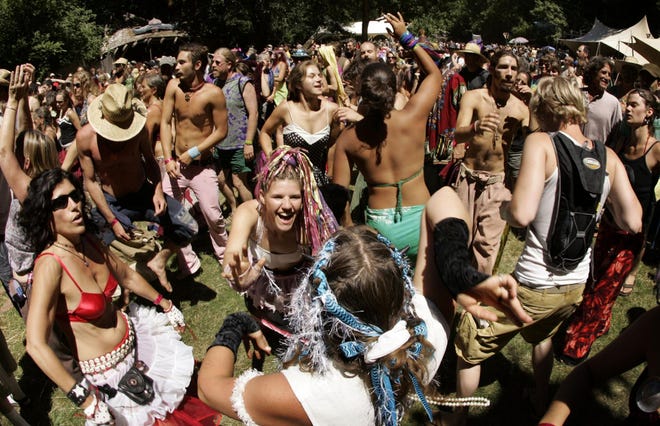 The Oregon Country Fair is in full swing today, July 11, and Sunday, July 12, in Elmira. Tickets are not sold at the fair site. (Chris Pietsch/The Register-Guard)