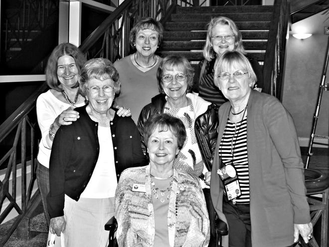 The Gainesville Woman's Club won top honors in Category 5 for clubs with 150-199 members at the General Federation of Women's Clubs, GFWC, convention held in May in Orlando. Members attending the convention included ( front row from left) Nancy Webb, Geraldine Ward and Margaret Gilliland, ( center) Mary Rhodes and Connie Wernery, (back row) Carol Poucher and Cindi Catlin.