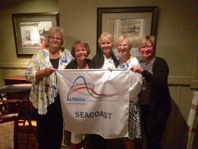 New officers for Altrusa of the Seacoast were recently installed. From left to right are assistant treasure Linda C. Smith, treasurer Sandy LaBonte, vice president Marilyn Goodrich, president Penny Eldridge, and secretary Edie Evans. 

Altrusa of the Seacoast gives back to the community both financially and by volunteering. Members recently spent a morning at Birchtree School in Portsmouth, N.H. assisting students with a Father's Day project. Students made Father's Day cards and then painted clay neckties. These painted neckties were then made into key chains. 

The oganization is always looking for new members. If you would like more information, contact Penny at

altrusaoftheseacoast@gmail.com.