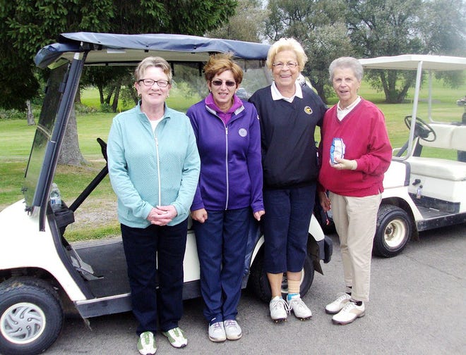 The first place women’s team of the 2014 golf tournament sponsored by the General Herkimer Days Committee is pictured. From left are Penni Harper, Pat Staffo, Marge Smith and Ruth Pazzanese. This year’s tournament will take place on Sept. 12 at the Little Falls Municipal Golf Course. SUBMITTED PHOTO