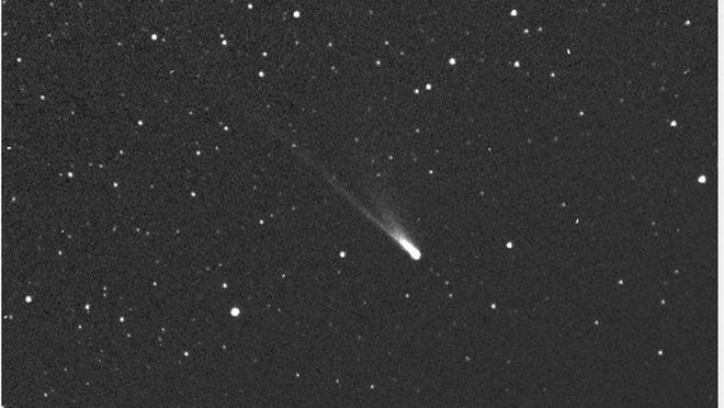 Comet 96P Macholz, the possible parent of the Delta Aquarid meteor shower, was discovered in 1986. (Wikimedia Commons)