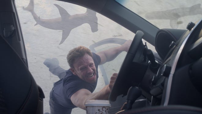 Ian Ziering as Fin Shepard in "Sharknado 3: Oh Hell No!" Wednesday at 9 p.m. on Syfy. 

Syfy