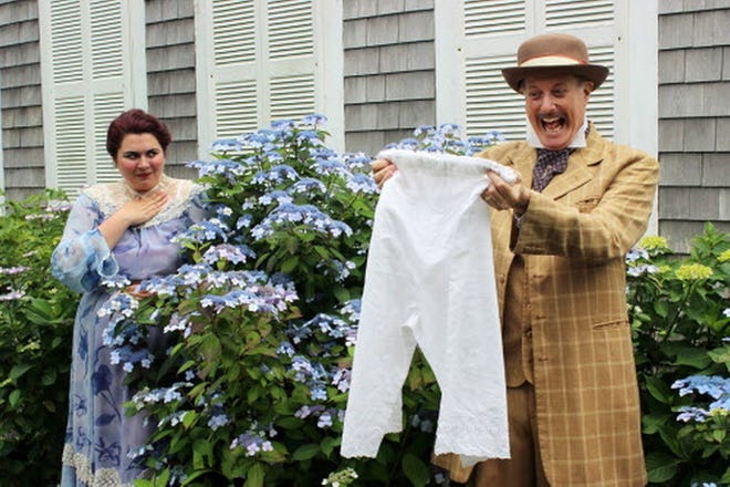 Colleen Welsh and Bill Kux star in "The Underpants"at The Monomoy Theatre. DAWNIELLA SINDER.