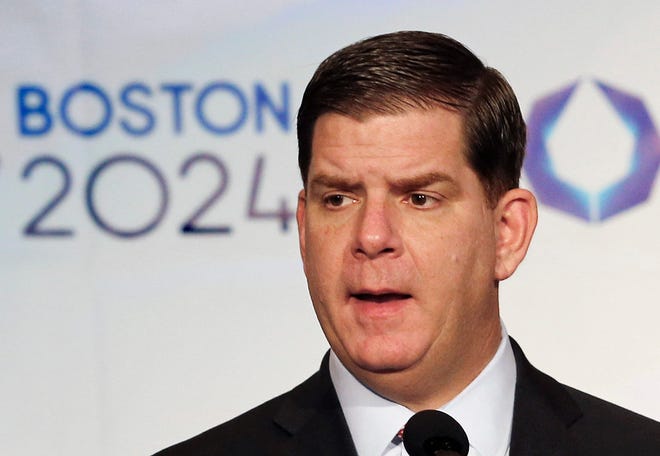 Boston Mayor Martin Walsh said Monday that he won't sign an Olympics host city contract, which is key to the city's bid. Now the city's bid is off the table. AP File Photo by Winslow Townson