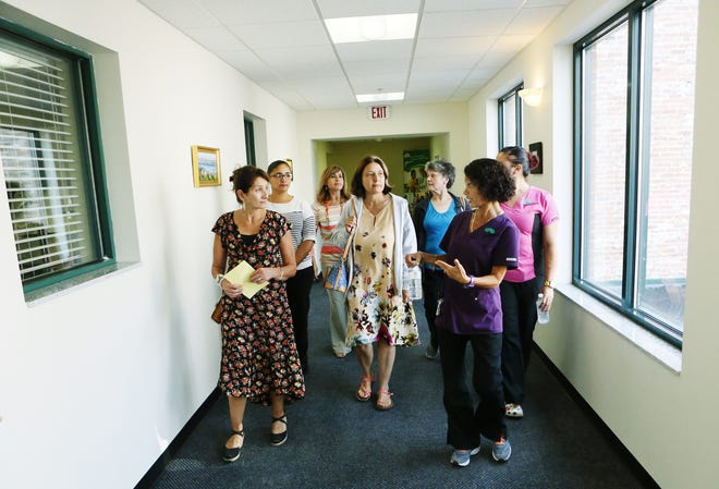 Guided tours were given Tuesday of the new women's center located in the Greater New Bedford Community Health Center on Purchase Street in downtown New Bedford. MIKE VALERI/THE STANDARD-TIMES