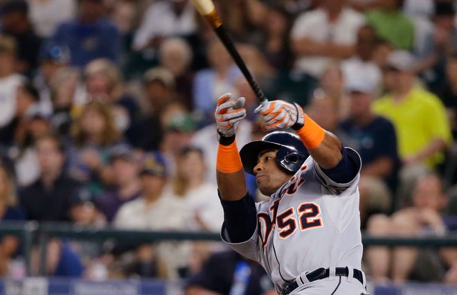 Slugging left-fielder Yoenis Cespedes was batting .293 with 18 home runs and 61 RBIs in 102 games for the Tigers this season. The Associated Press