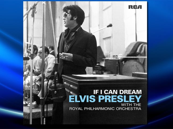 This CD cover image released by RCA shows "If I Can Dream," a release by Elvis Presley with the Royal Philharmonic Orchestra. A new CD scheduled for release in November 2015 will unite the music of Elvis Presley with the Royal Philharmonic Orchestra on songs like "Burning Love" and "Love Me Tender."