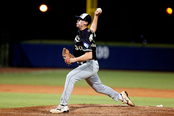 Gastonia Grizzlies starter Brandon Casas pitched 7 2/3 innings and struck out eight batters.