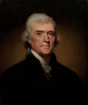Portrait of Thomas Jefferson as president. WIKIMEDIA COMMONS