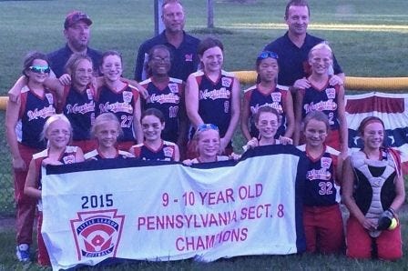 The Morrisville 10-and-under Little League softball team took the Section 8 title to advance to the state tournament.
