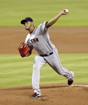 Eduardo Rodriguez allowed eight runs on nine hits in five innings against the Marlins on Wednesday.