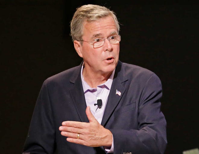 Republican presidential candidate former Florida Gov. Jeb Bush speaks in Orlando, Florida, on July 27. Bush's recent poll results earned him a place in the first prime time Republican presidential debate on Thursday.