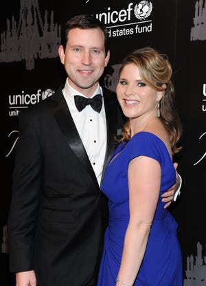 The second daughter of Jenna Bush Hager, right, and husband Henry Hager was born Thursday in New York. The Associated Press
