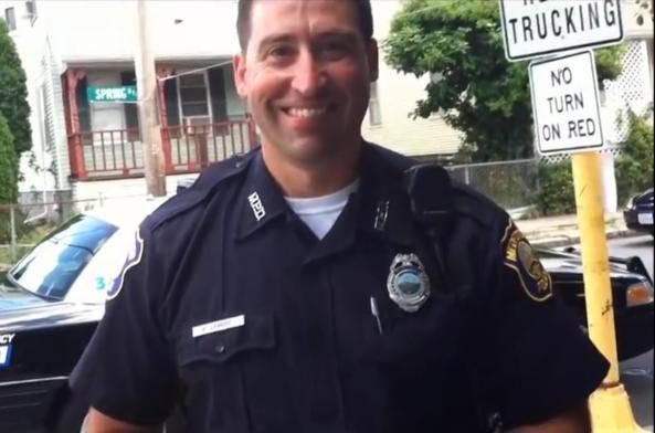 In 2012, Medford Police Detective Stephen LeBert was involved in another YouTube video, where he told the filmmaker that a family member should lay down on train tracks. Courtesy Photo