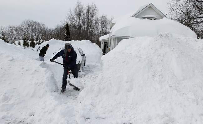 The Farmers' Almanac is predicting heavy snows and cold temperatures for the 2015-16 winter, but says it won't be as bad as last winter. (File photo)