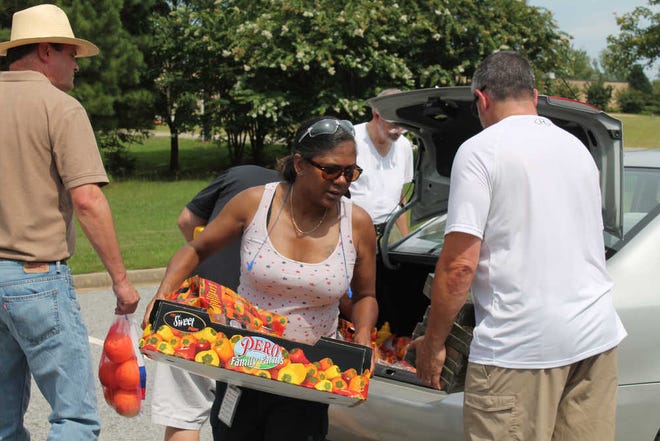 Eaton Corporation helps the Food Bank of Northeast Georgia feed 191 Athens area families (photo contributed)