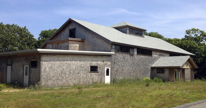 The unfinished community center sits on the Aquinnah Wampanoag reservation in Aquinnah on Martha's Vineyard. The tribe began work in July 2015 to convert the building into gaming hall. File Photo/ The Associated Press