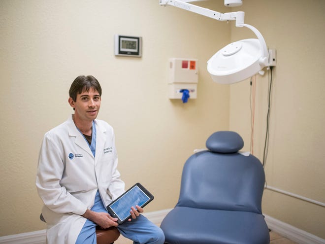 Riverchase Dermatology's Dr. Ryan Jawitz uses an app called DermConnect that allows patients to take photos of their skin and get a diagnosis and treatment plan within 24 hours.