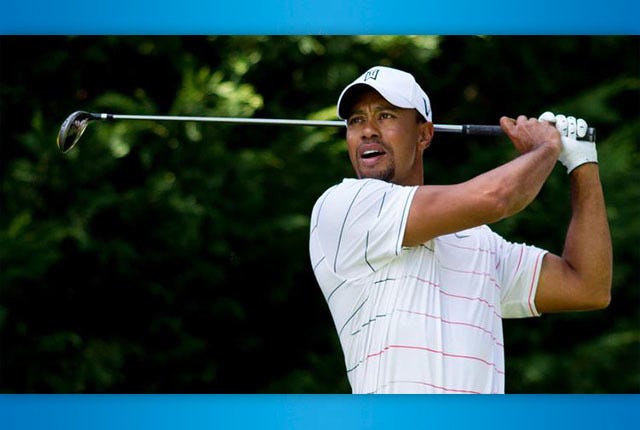 HE’S HE-E-ERE — Tiger Woods is playing in this week’s Wyndham Championship in Greensboro. It’s his first competitive appearance in North Carolina in more than three years.