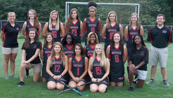 The Matoaca varsity field hockey team, after overcoming regular season woes in 2014 with big victories in the conference playoffs, is set on delivering a strong 2015 with a new head coach, Carissa Setters (far left) at the helm. Captains (front row) include Maya Shirley (defense, from left), Aubree Carrasquillo (mid) and Peyton Dryer (offense).