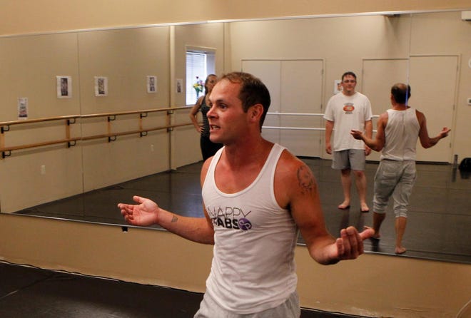 Iraq war veteran Kerry Rice teaches “Veterans in Motion” classes. The free classes are open to veterans, their families and friends. The classes are located at the Eugene Ballet Academy. (Paul Carter/The Register-Guard)