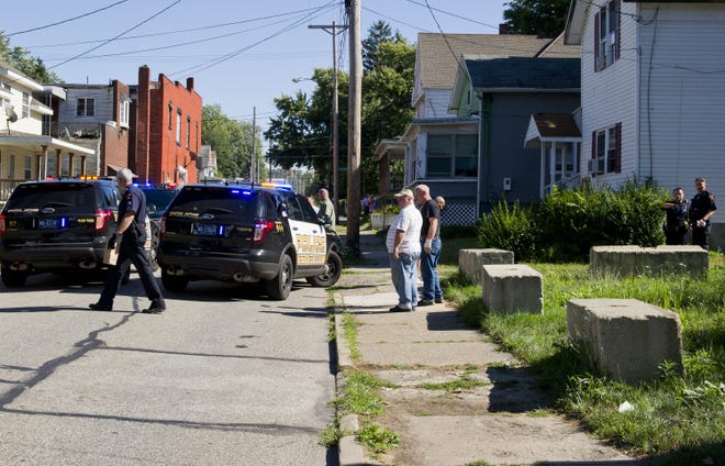 Erie police are investigating a shots-fired call on the 1000 block of Wayne Street on Erie's east side on Aug. 21. ANDY COLWELL/