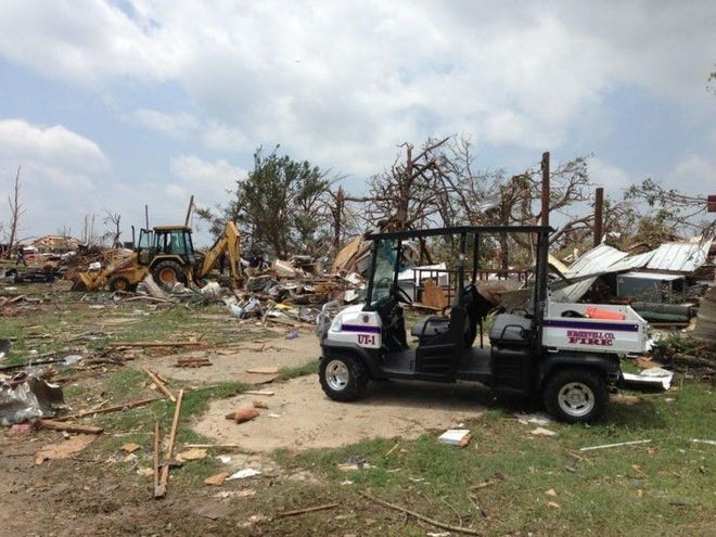 Somervell County crews responded to “ground zero” with equipment and manpower hours after Hood County was struck by a tornado on May 15.