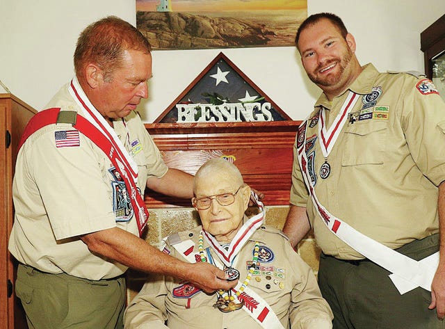 Longtime Boy Scouts receive new award