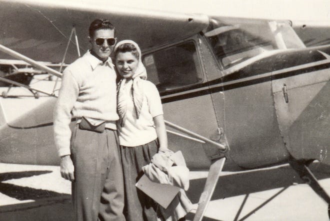 A photo of Bill O'Donnell and Dixie Lou Anderson on their first date. PHOTO PROVIDED