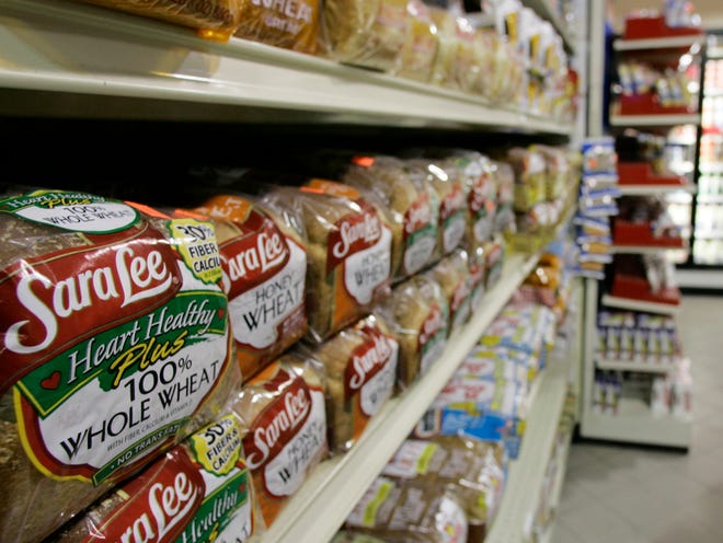 The recall covers seven different Sara Lee products, two each sold under the Nature's Harvest and Great Value brands, and one each for the Kroger, L'Oven Fresh, and Bimbo brands. The packages have "best by" dates ranging from Aug. 29 to Sept. 1 and a listed "bakery code" of 1658.