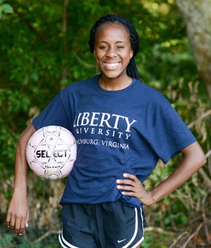 Neshaminy High School soccer player Gabby Farrell poses for a photo Friday August 28, 2015 in Langhorne, Pennsylvania. (Photo by William Thomas Cain)
