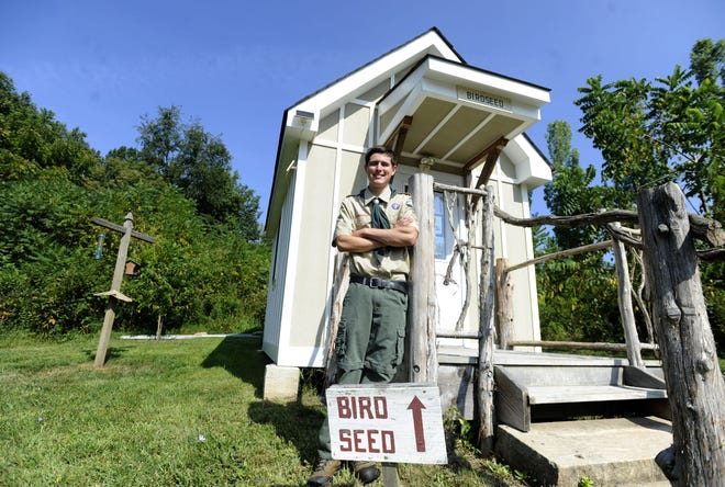 Richard Parker will be renovating the birdseed shed. Eagle Scout candidates from Troop 34 in New Hope did several projects at the Bucks County Audubon Society environmental education center this spring and summer.
