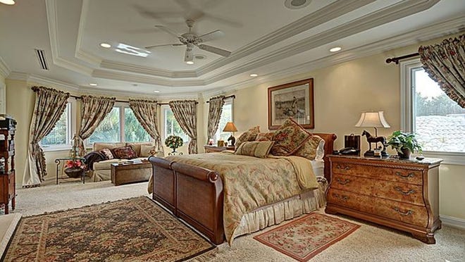 The master bedroom inside David Cassidy’s Fort Lauderdale home.