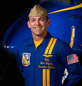 Commander Bob Flynn, a Moorestown native, is a member of the U.S. Navy Blue Angels, an elite squadron that will be performing in Atlantic City.