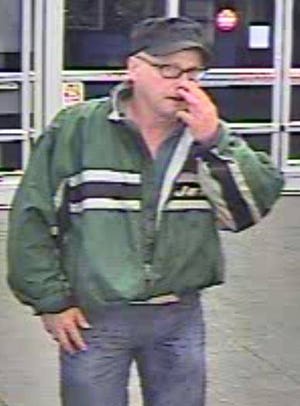 Police are attempting to identify the man in the photos regarding two larcenies that occurred recently at Wal-Mart, New Hartford police said.