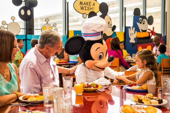 Character dining is another way to involve multigenerational travelers and grandparents in on the experience. (Matt Stroshane, DISNEY/HANDOUT)