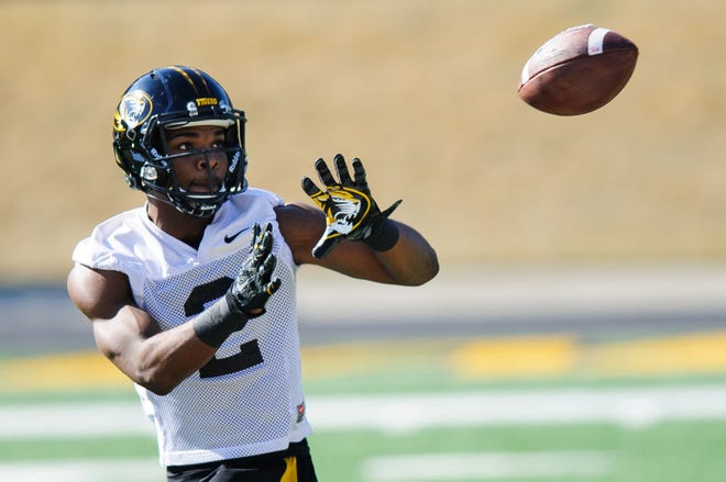 Sophomore Nate Brown is one of the favorites to become Missouri’s leading receiver in 2015. The 6-foot-3, 205-pound Brown has five career catches — most on the team among wide receivers — and is the starter at the H slot position.