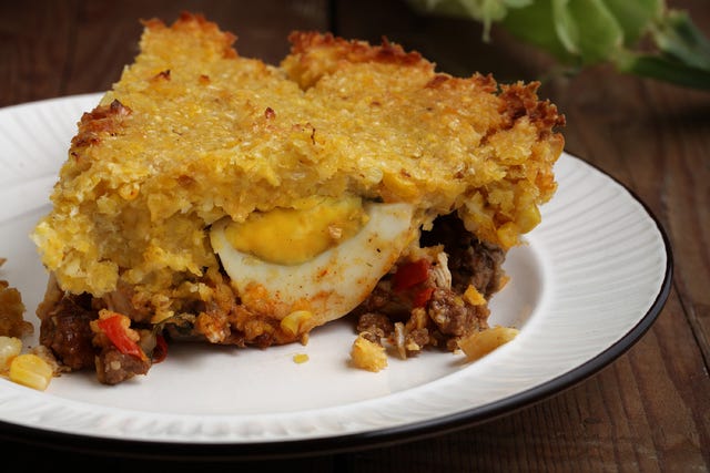Make a dish inspired by the author's travels to Chile: meat casserole with a sweet corn crust. (E. Jason Wambsgans/Chicago Tribune/TNS)