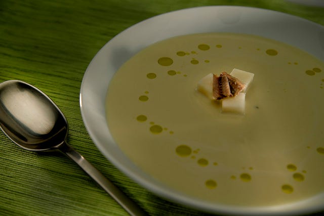 One taste of Andalusia's tantalizing ajo blanco can turn a skeptic into a serious enthusiast. (Kirk McKoy/Los Angeles Times/TNS)