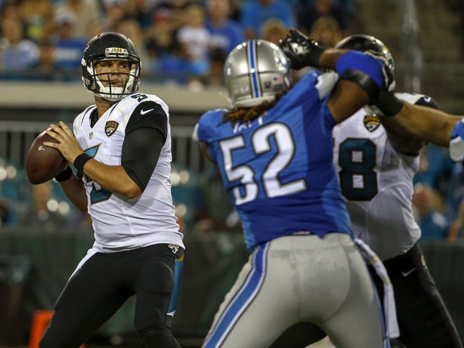 Will.Dickey@jacksonville.com Blake Bortles threw only three interceptions in the Jaguars' last six games in 2014.