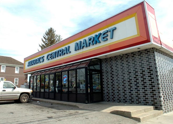 The old Amaral's market building at the corner of Globe Street and Montaup Street is shown in this 2009 photo.