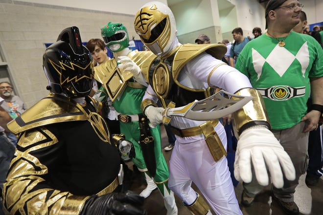 The Power Rangers are popular folks at Rhode Island Comic Con. Peter Pereira/The Standard-Times