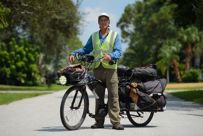 Shawn McCarty of Venice recently completed a 9,870-mile electric bicycle trip circumnavigating the United States.