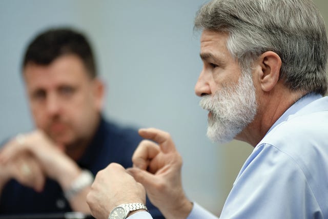 CHAD HUNTER TIMES RECORD    Fort Smith Utilities Director Steve Parke answers a question from the Board of Directors during a study session Tuesday, Sept. 8, 2015.