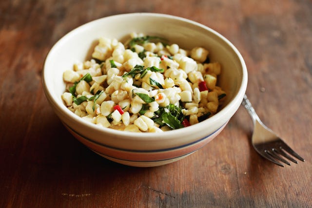 Grilled corn salad with chiles, basil and lime makes for a light summer dish. (Juli Leonard/Raleigh News & Observer/TNS) 
 It's the perfect time of year for tomato and watermelon salad. (Juli Leonard/Raleigh News & Observer/TNS) 
 This zucchini with garlic, red pepper and mint dish is perfect for summer. (Juli Leonard/Raleigh News & Observer/TNS)