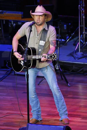 Jason Aldean, shown here at the 9th annual ACM Honors at The Ryman Auditorium on Sept. 1 in Nashville, Tenn., headlined First Niagara Pavilion in Burgettstown on Friday night.